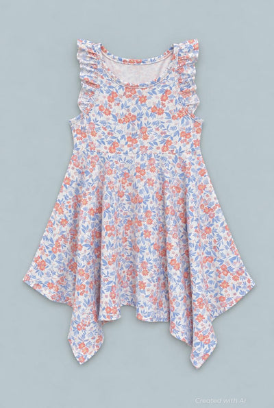 Emma’s Racerback Dress - Vintage Flower Pink - Dresses