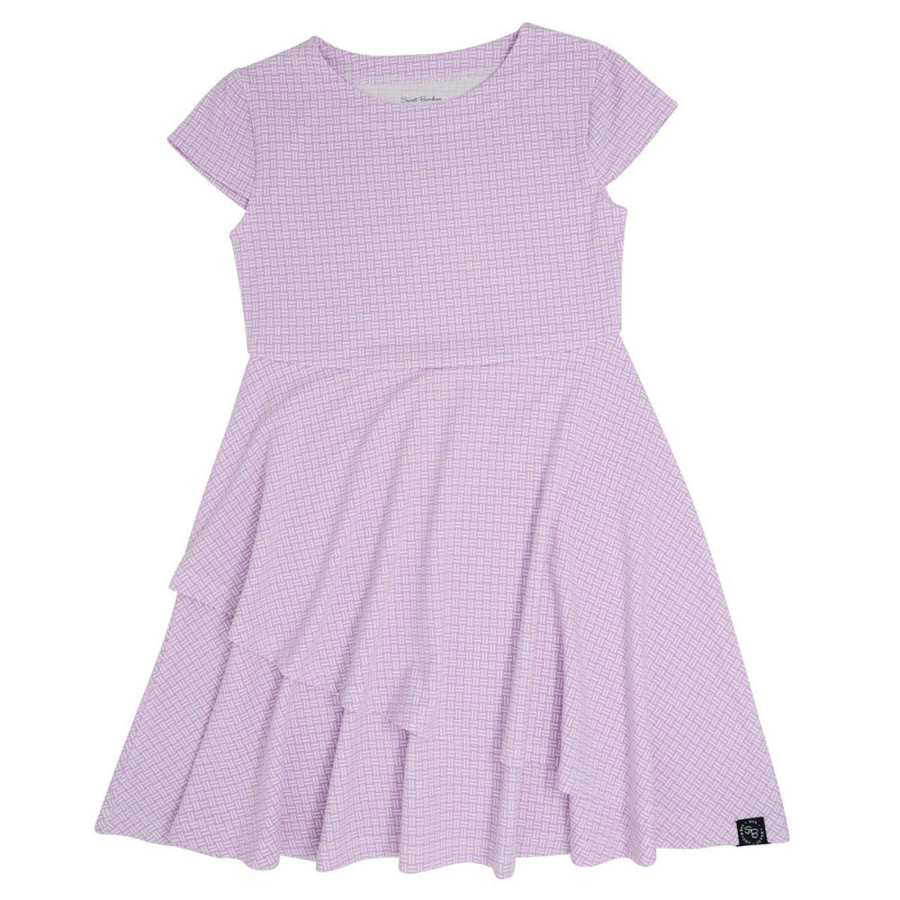 Emma’s Tulip Dress - Purple Basketweave - Dresses