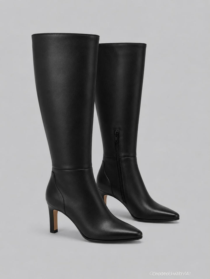 Emmi Leather Boots - Black - 8 M - Boots