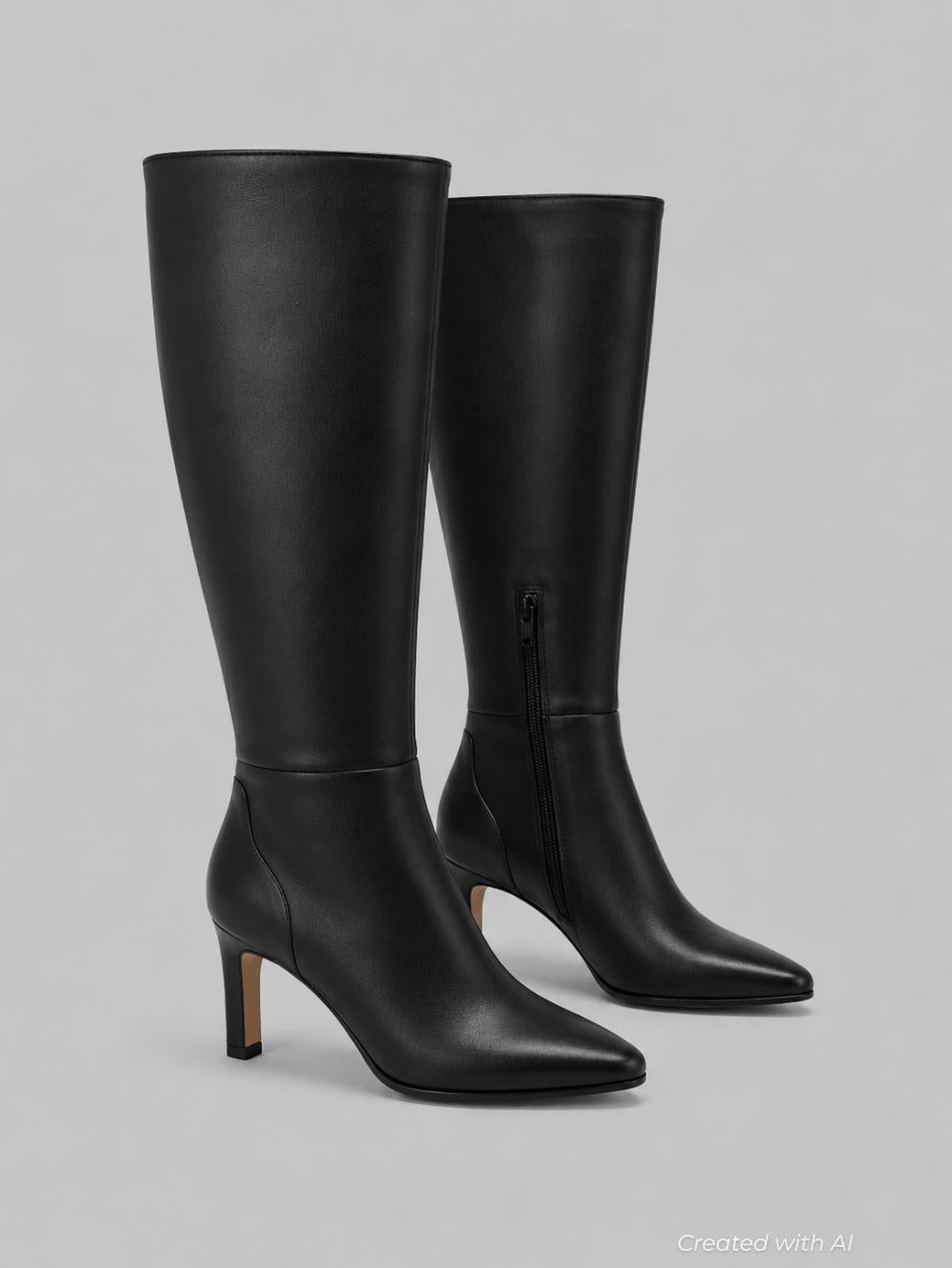 Emmi Leather Boots - Black - 8 M - Boots