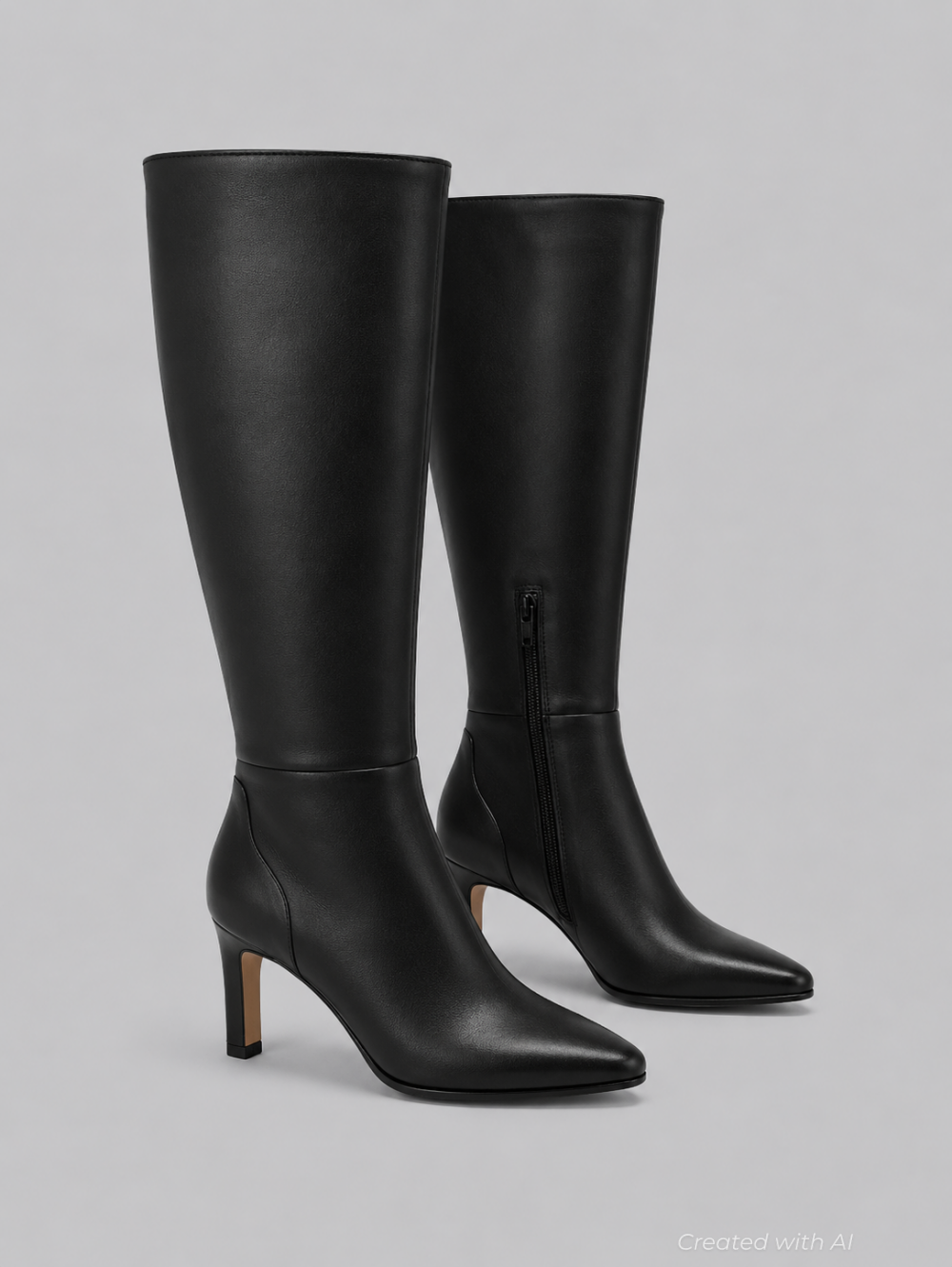 Emmi Leather Boots - Black - 8 M - Boots