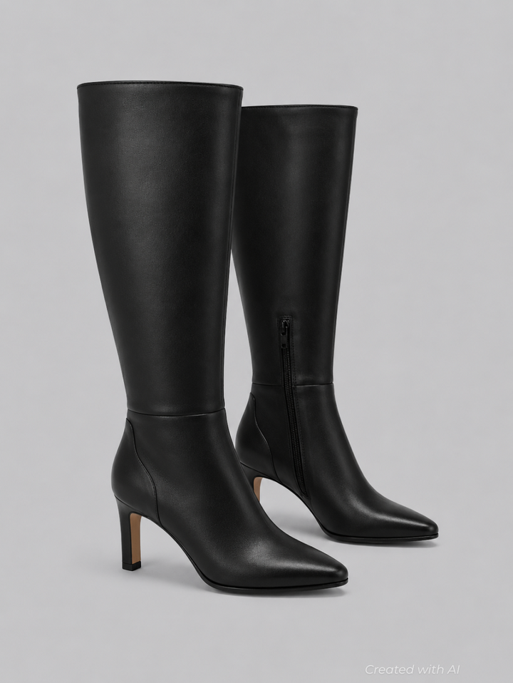 Emmi Leather Boots - Black - 8 M - Boots