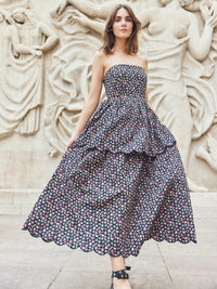 Daisy Dress - Black Rose Floral