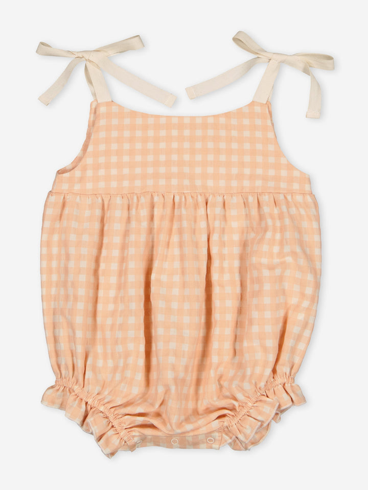 Narcisse Gingham Bubble - Apricot Gingham