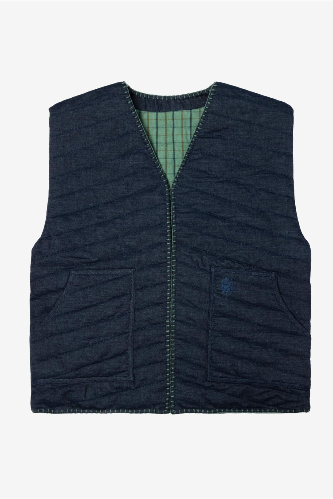 Children's Vest - Celadon Green