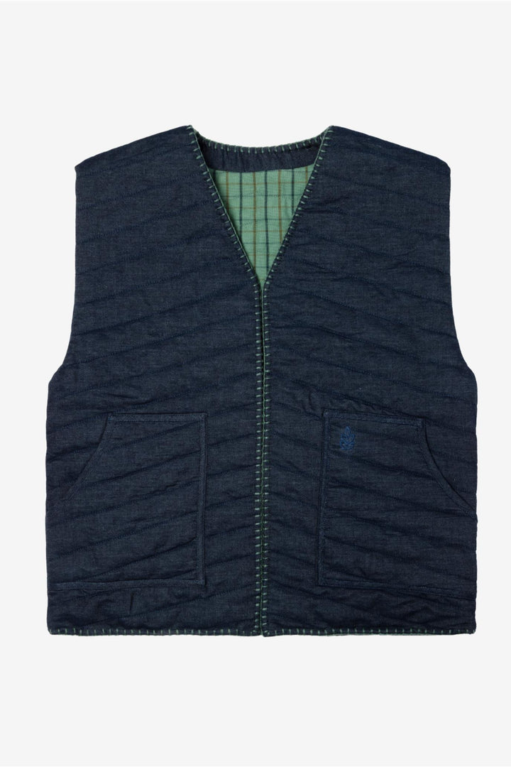 Children's Vest - Celadon Green