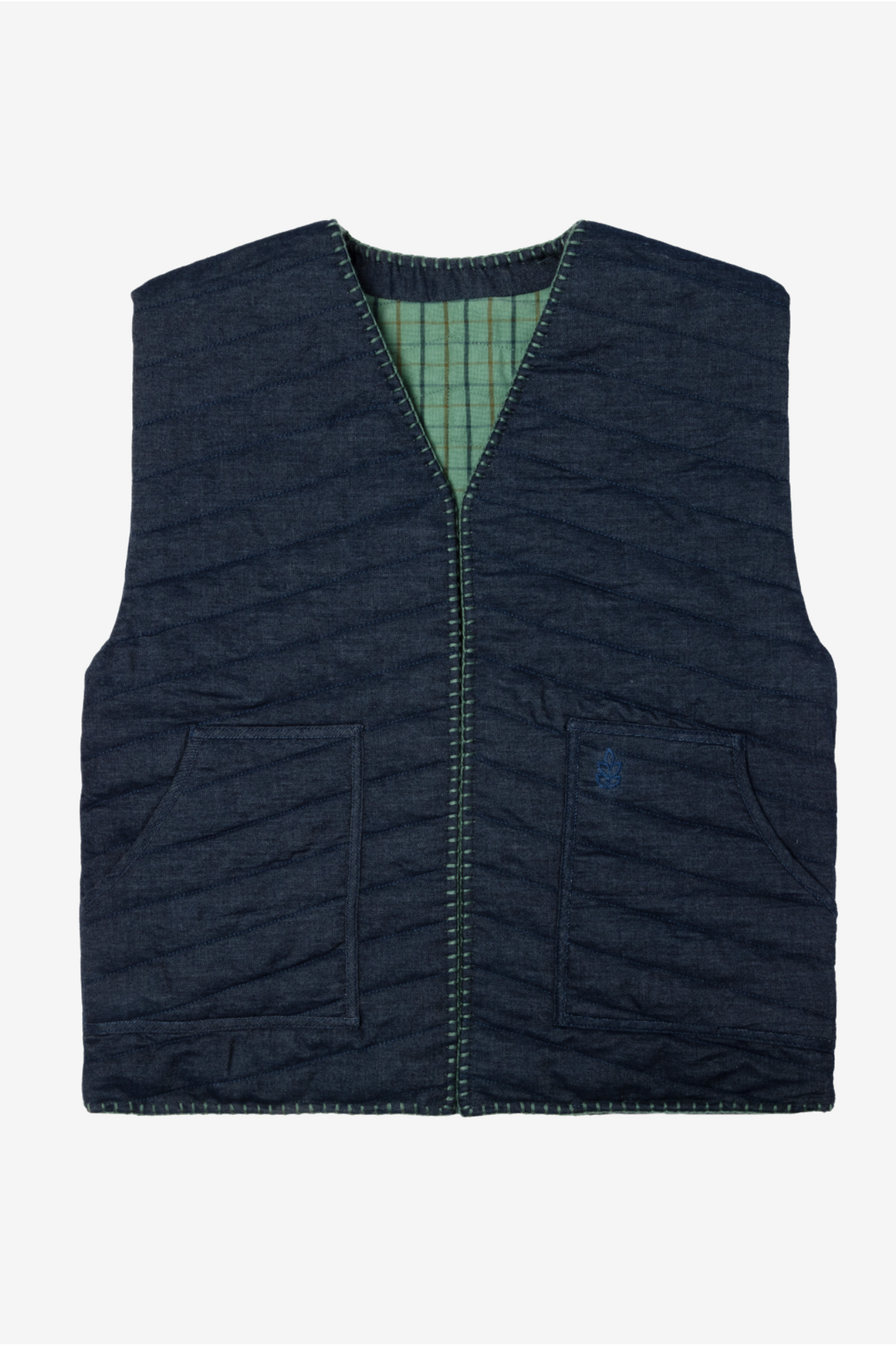 Children's Vest - Celadon Green