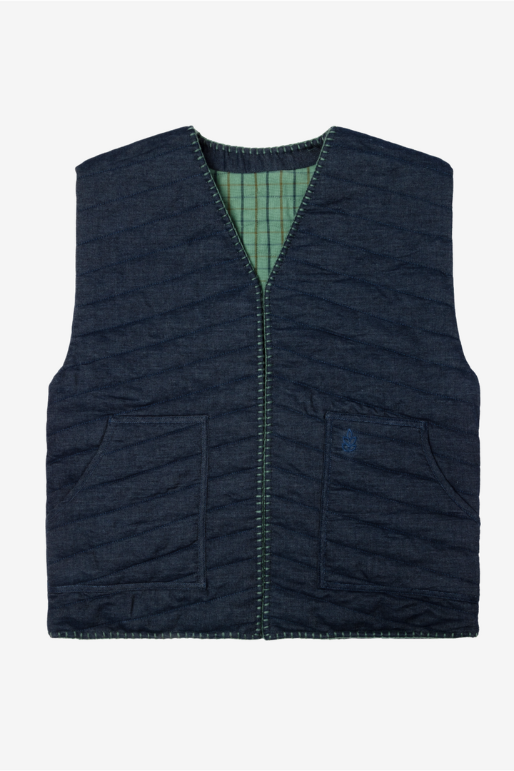 Children's Vest - Celadon Green
