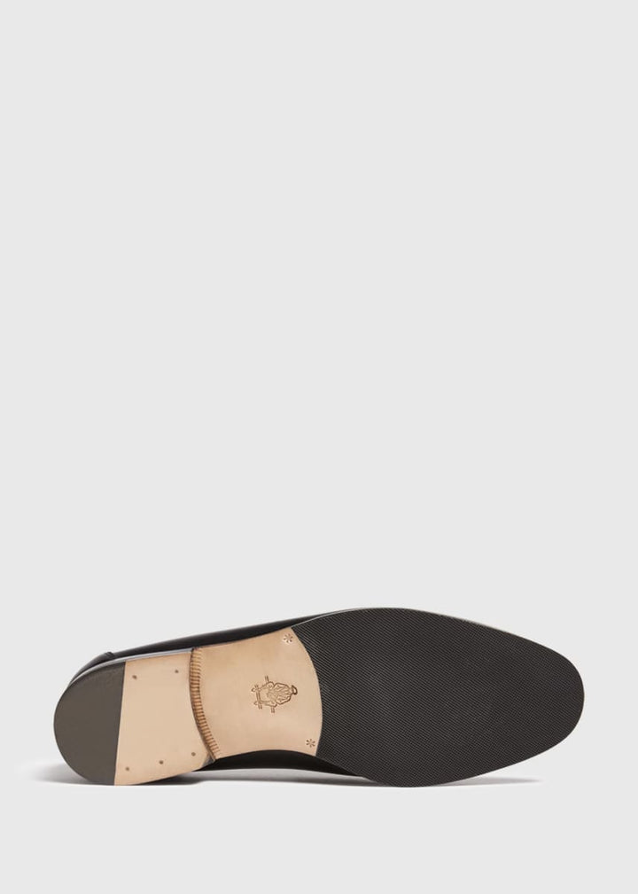 Harlan Leather Penny Loafer - Black Calf