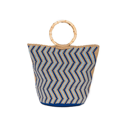 Escape Handmade Bamboo Tote Handbag - One Size - Bucket Bag