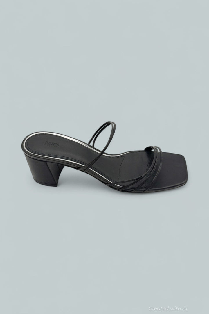 Esme Strappy High Heel Sandals - Black - 9.5 - Heels