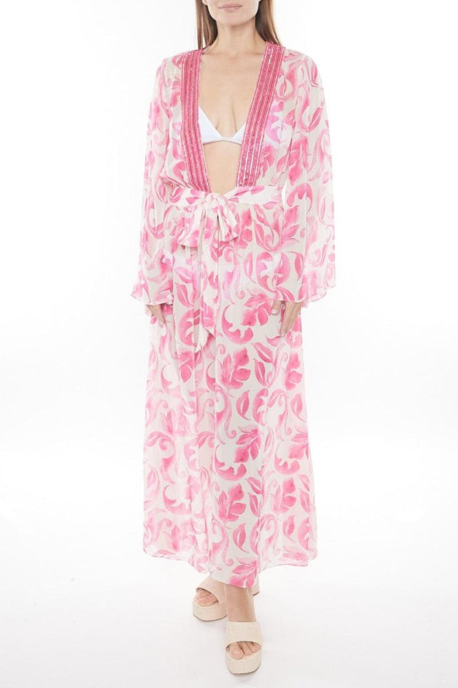 Estelle Cover-Up - Bright Floral Fuschia - Cover-up