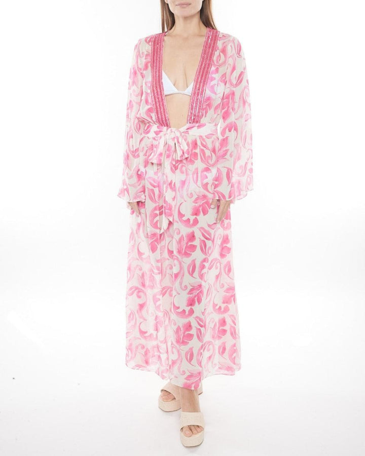 Estelle Cover-Up - Bright Floral Fuschia - Cover-up