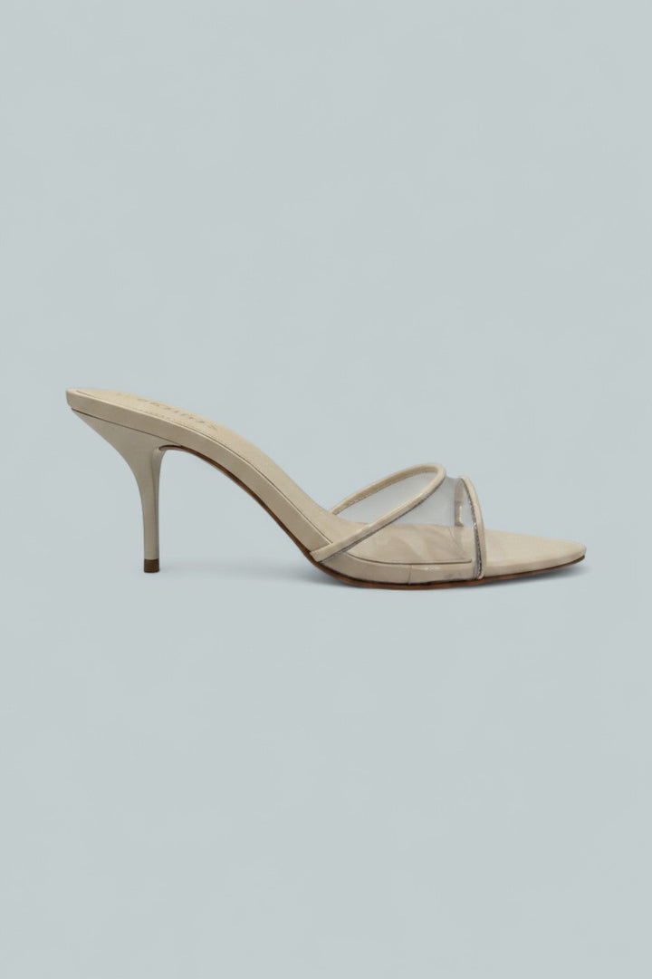 Elodie Vinyl Sandals - Sugar White