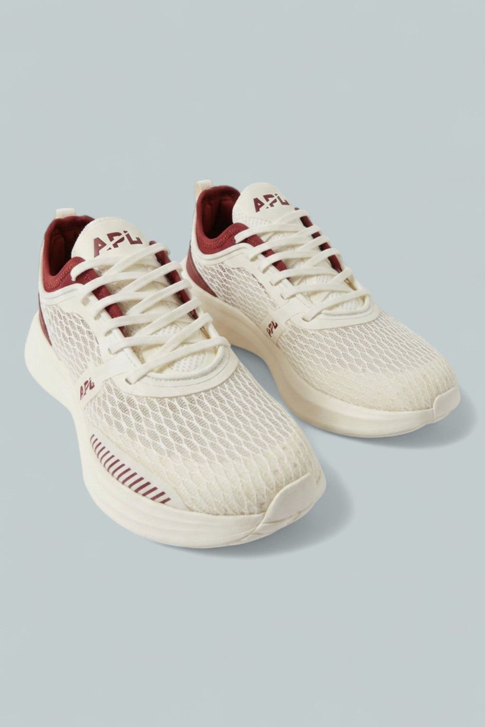 Euphoria Mesh Running Sneakers - Ivory/Bord - 7.5 - Sneaker