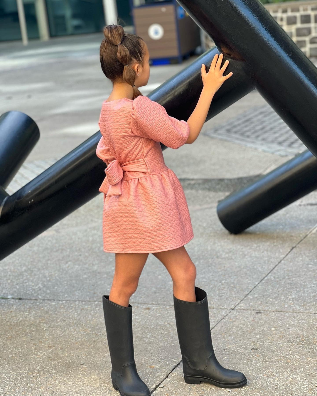 Pink Wrap Dress - Pink