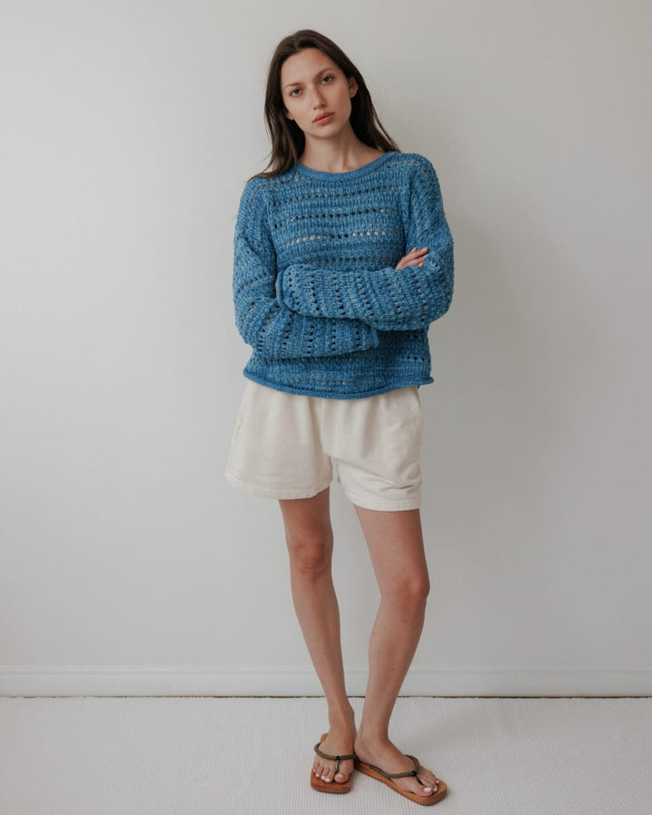 Open Pullover Indigo