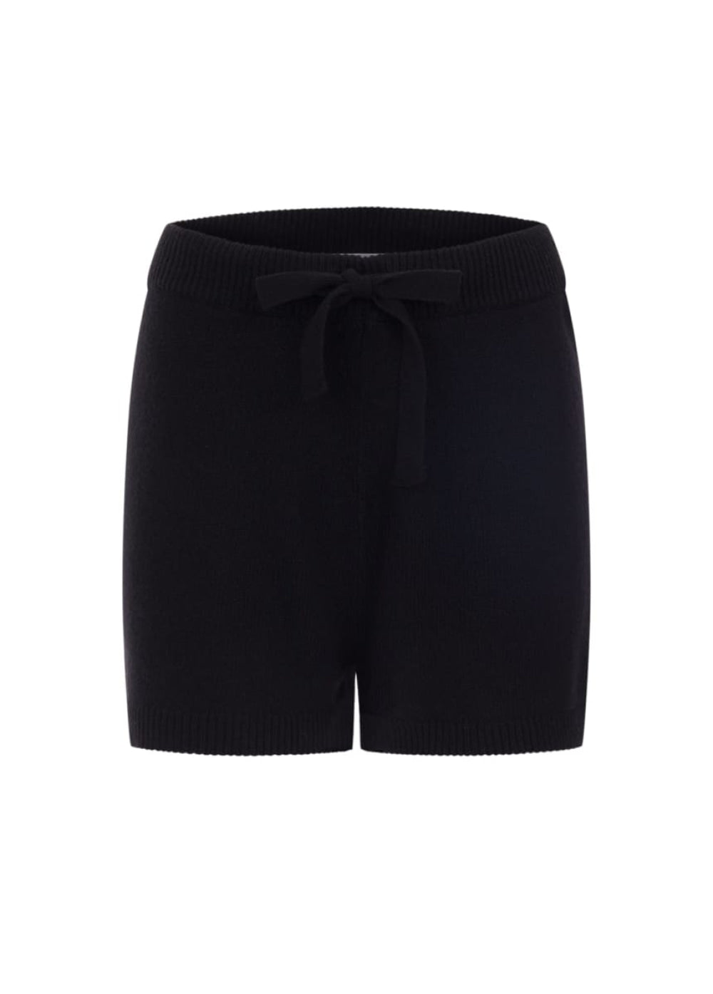Evy | Cashmere Knit Shorts - Black - Shorts