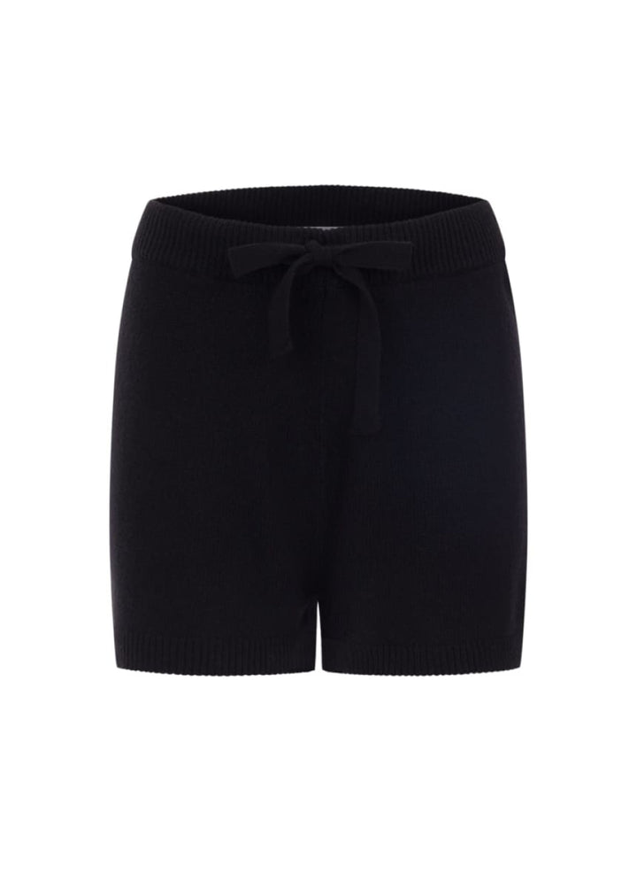 Evy | Cashmere Knit Shorts - Black - Shorts