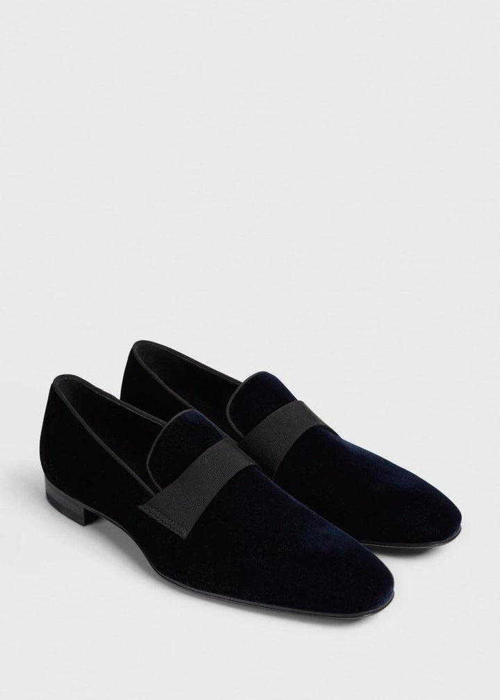 Heron Formal Slip-On - Blue velvet