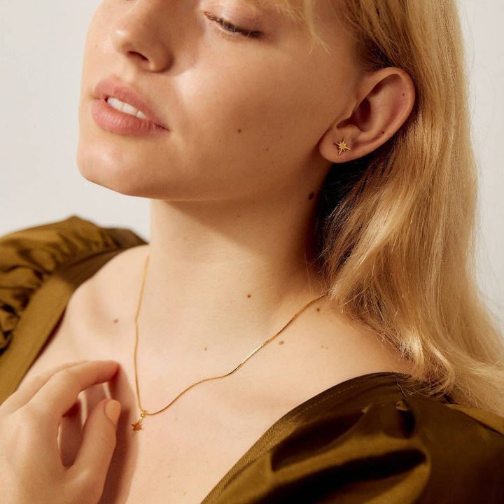 Burst Charm Stud Earrings