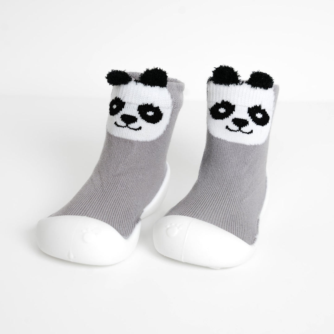 White Sole SlipKix™ - Panda