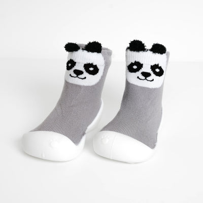 White Sole SlipKix™ - Panda