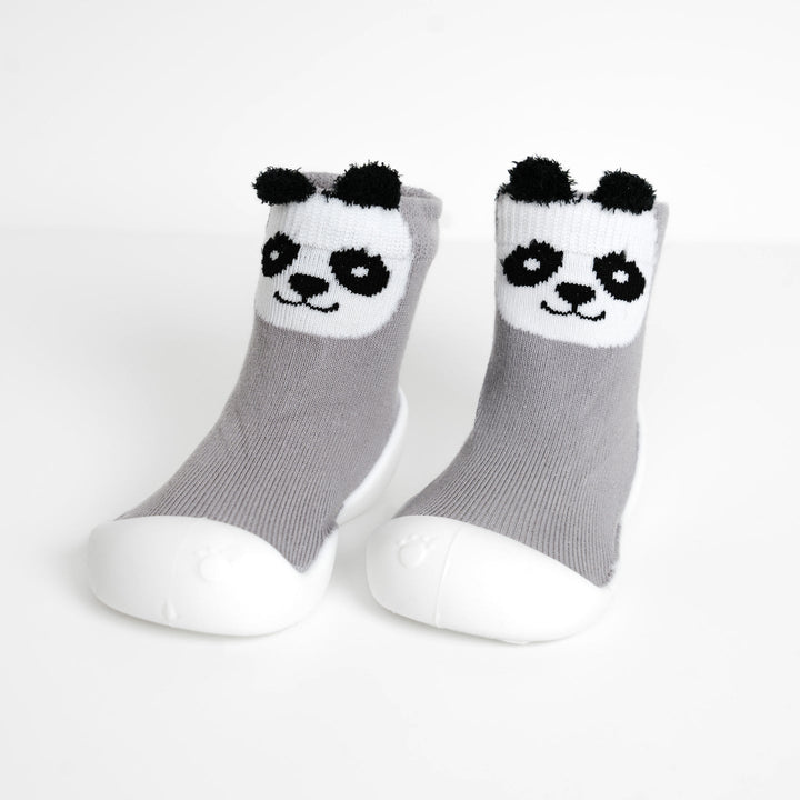 White Sole SlipKix™ - Panda