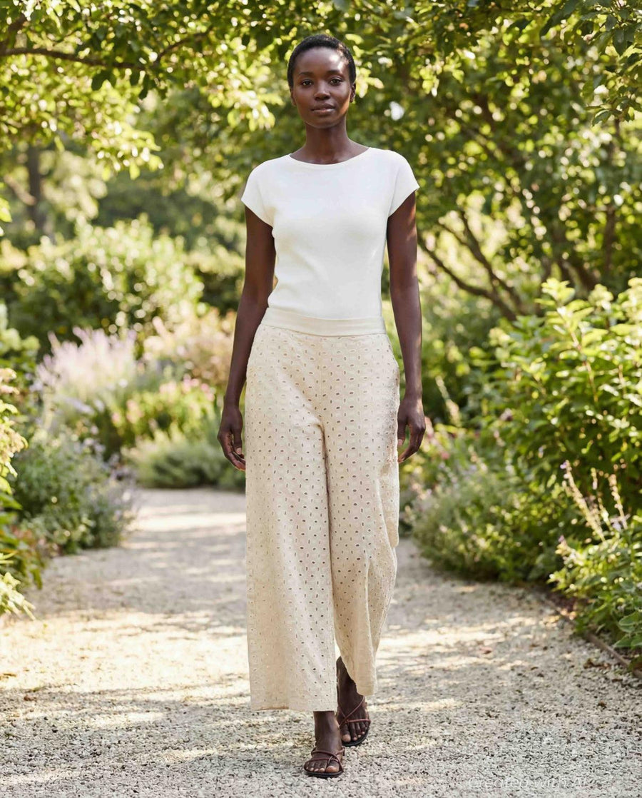 Eyelet Trousers - Trouser