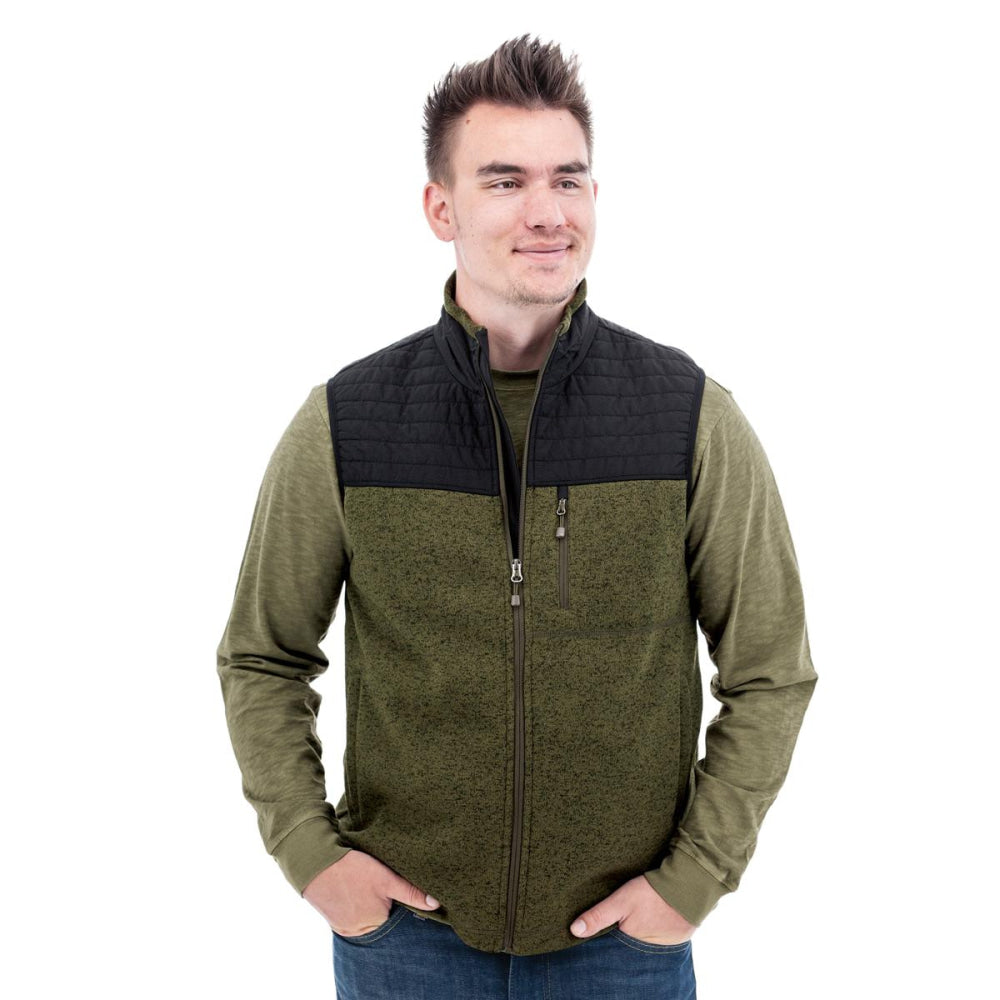 Ezrah Fleece Vest - Olive - Vest