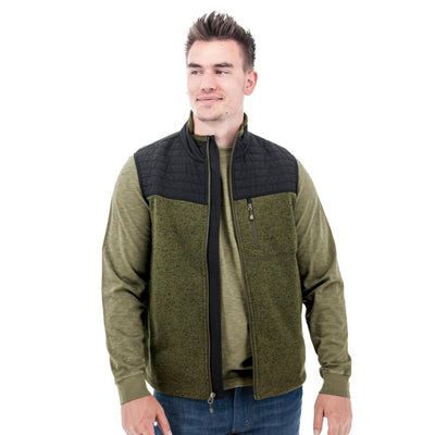 Ezrah Fleece Vest - Olive - Vest