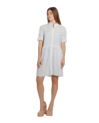 Veronica Dress - White-blossom