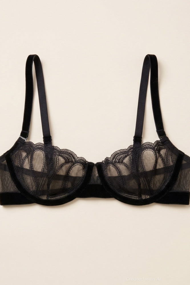 F*ck Perfection Demi Bra - Black - Bra