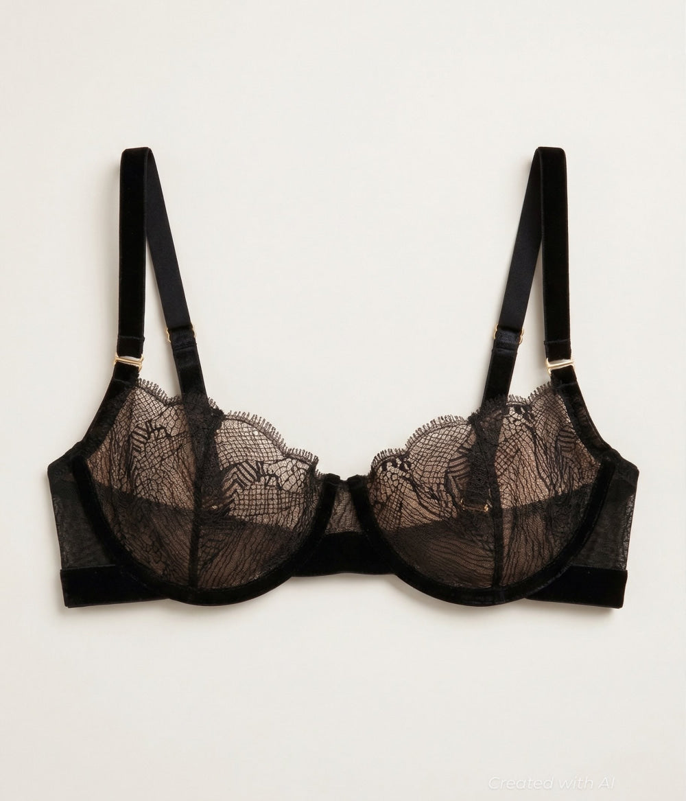 F*ck Perfection II Demi Bra - Black - Bra