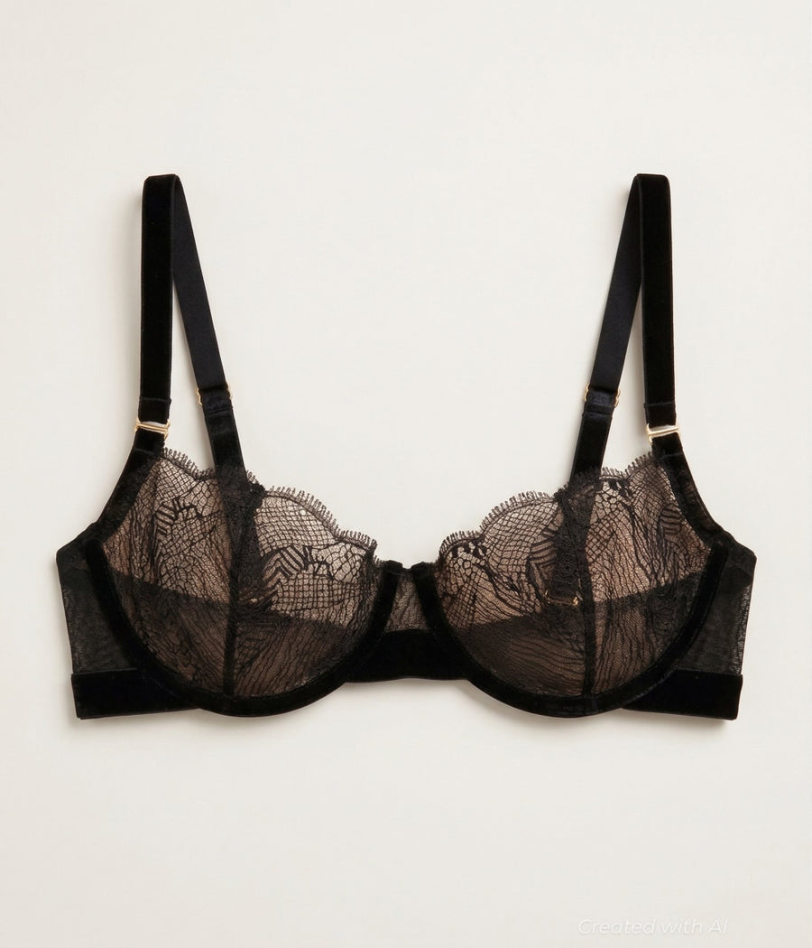 F*ck Perfection II Demi Bra - Black - Bra