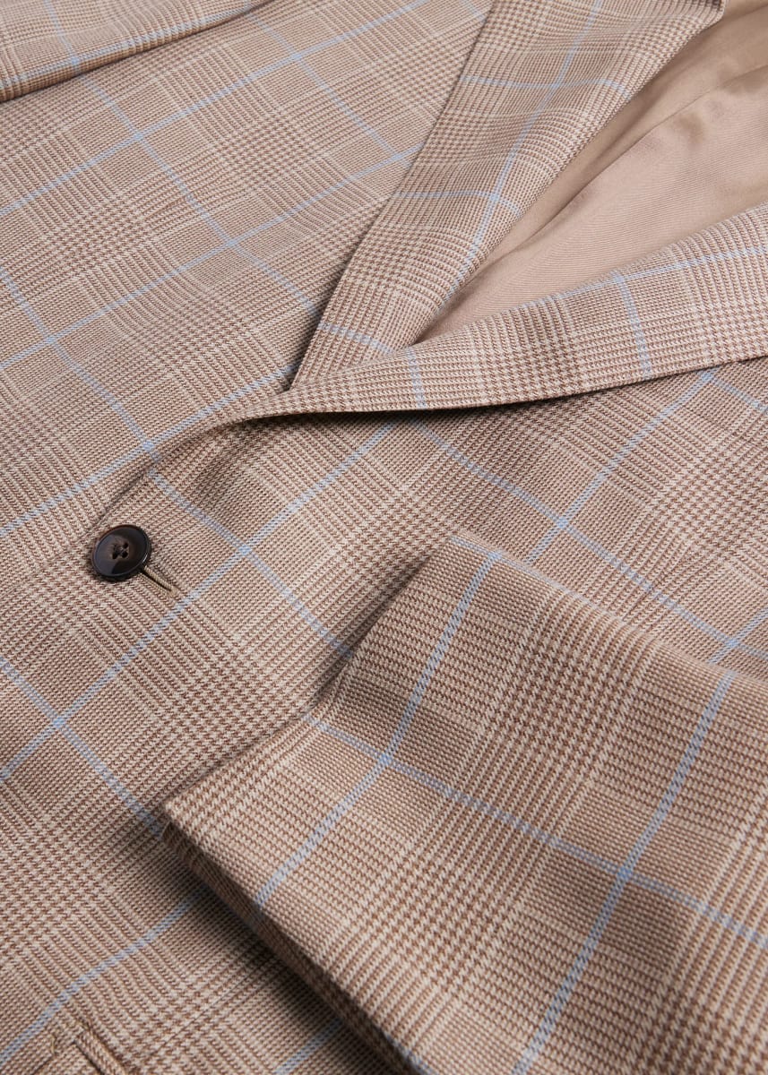 Exclusive Plaid Jacket - Brown