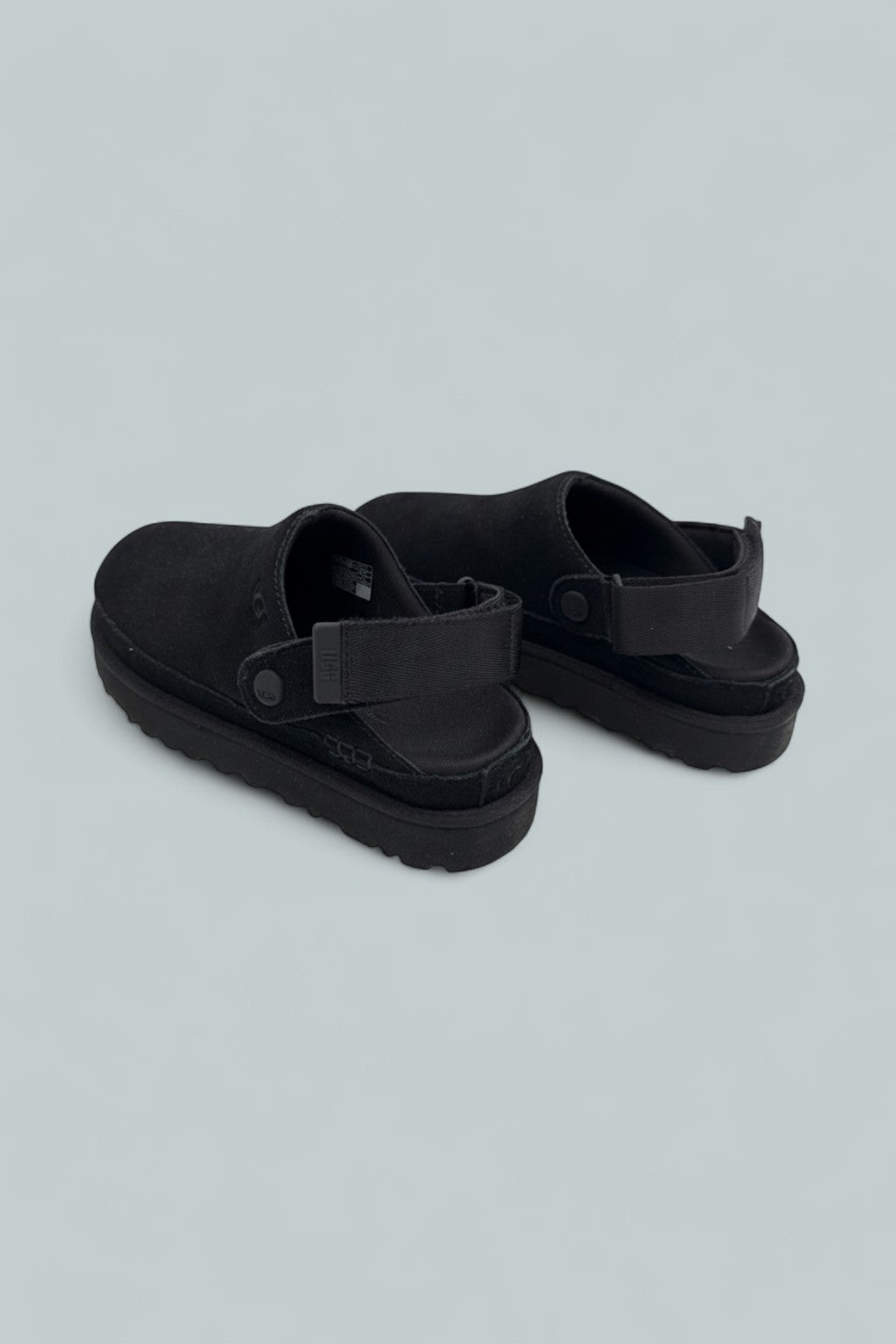 Goldenstar Clog Suede Shoes - Black