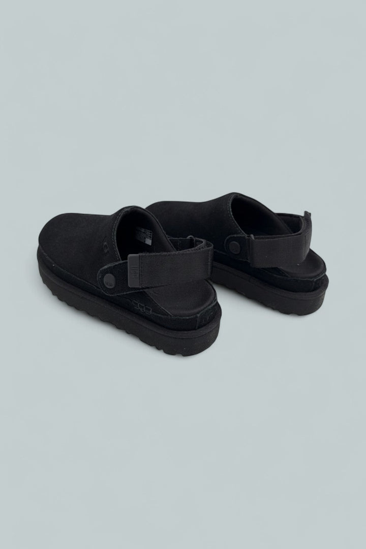 Goldenstar Clog Suede Shoes - Black