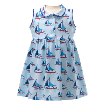 Sailboat Jersey Dress