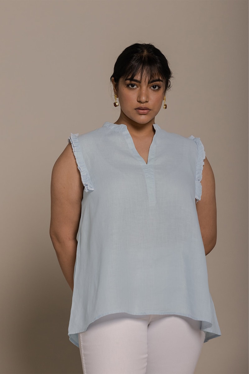 Wind In My Hair Shirt - Summer Blue