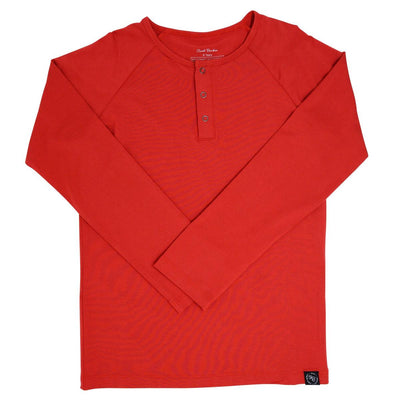 Raglan Henley - Cardinal Red
