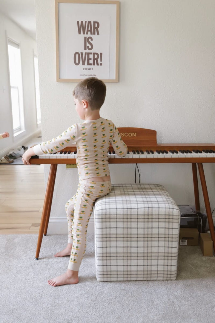 Christmas Camper Henley Waffle Pajama Set - Infant