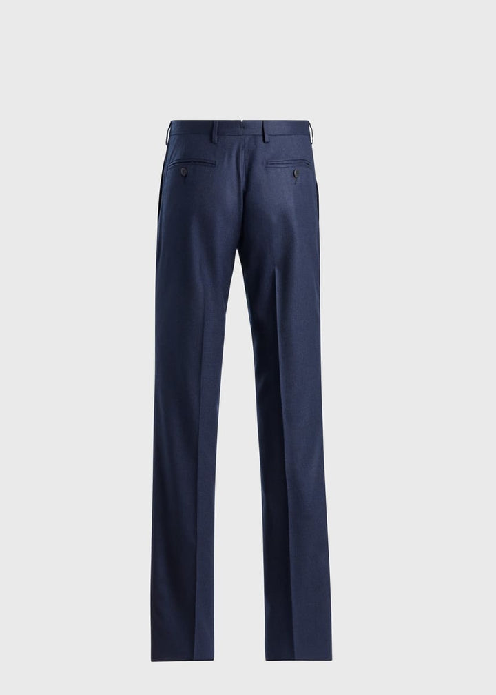 Mini Tooth Wool Trouser - Blue