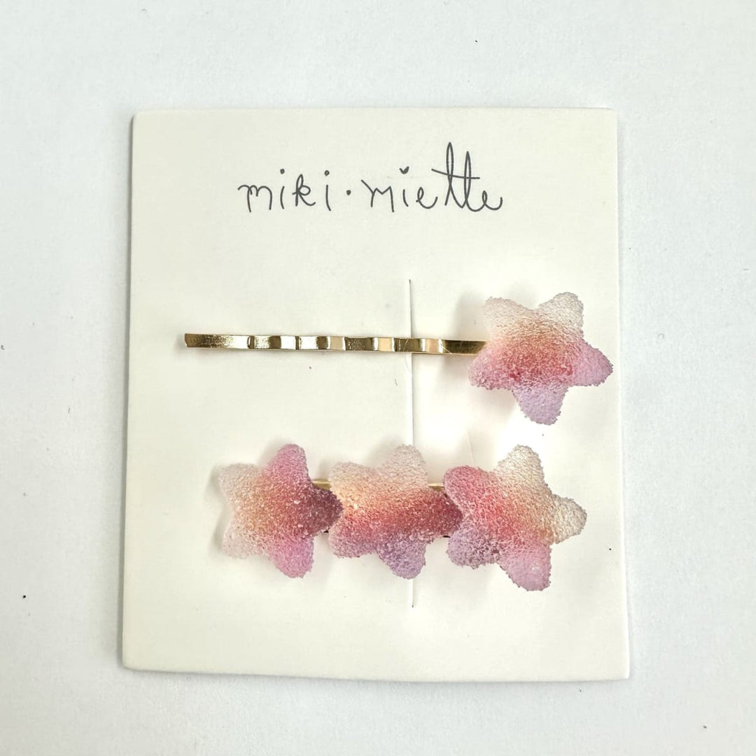 Gummy Hair Clip 2Pc Set - Purple