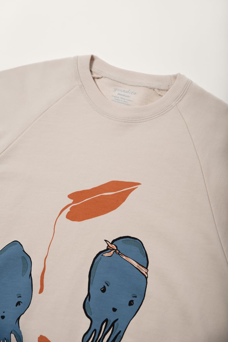 Organic Sweatshirt Unisex Adult - Squid