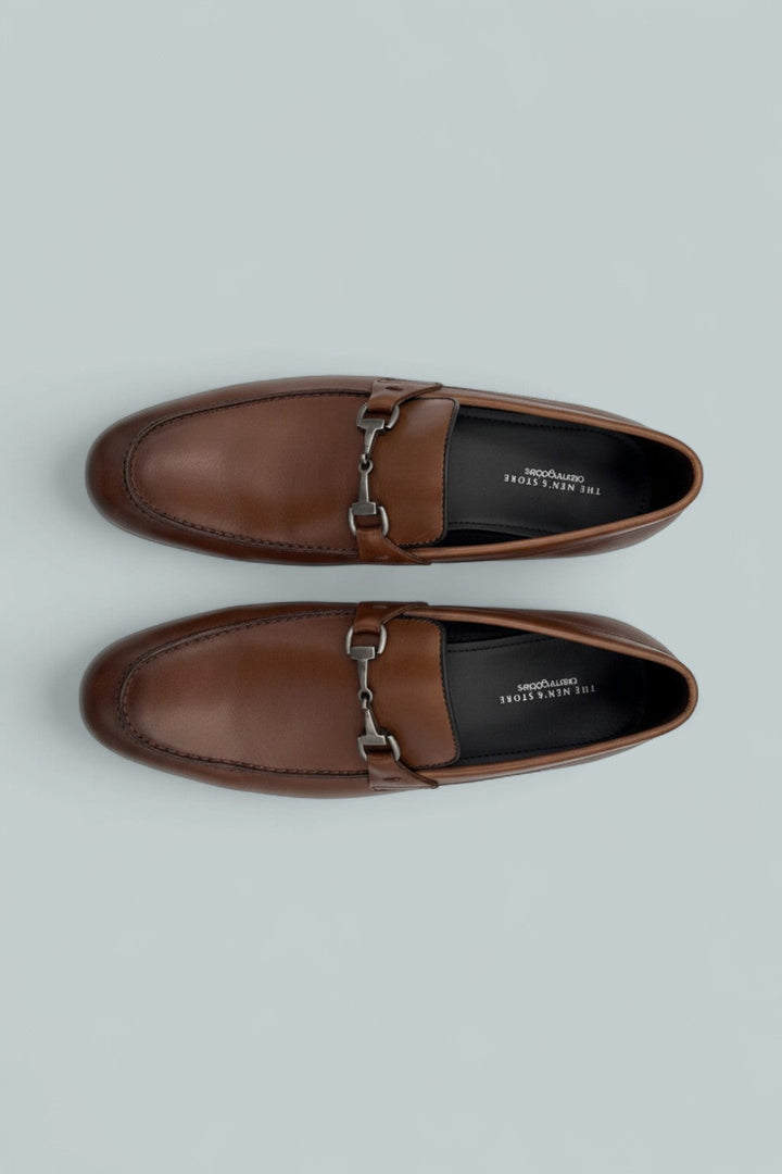 Men's Slip On Bit Loafers Exclusive - Cognac