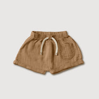 Gauze Baby Shorts - Bronze