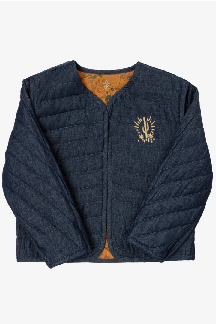 Reversible Baby Jacket - Terracotta Liberty