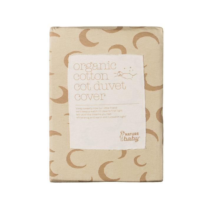 Duvet Cover Jersey - Crescent Moon Sand Print