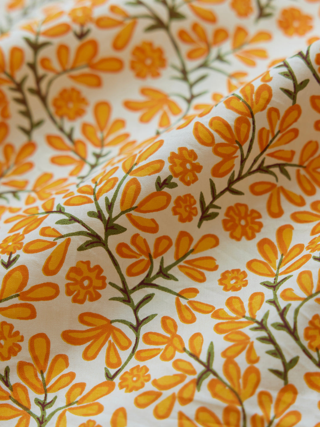 Rachael Wrap Mini Dress - Ivory/Clementine Floral